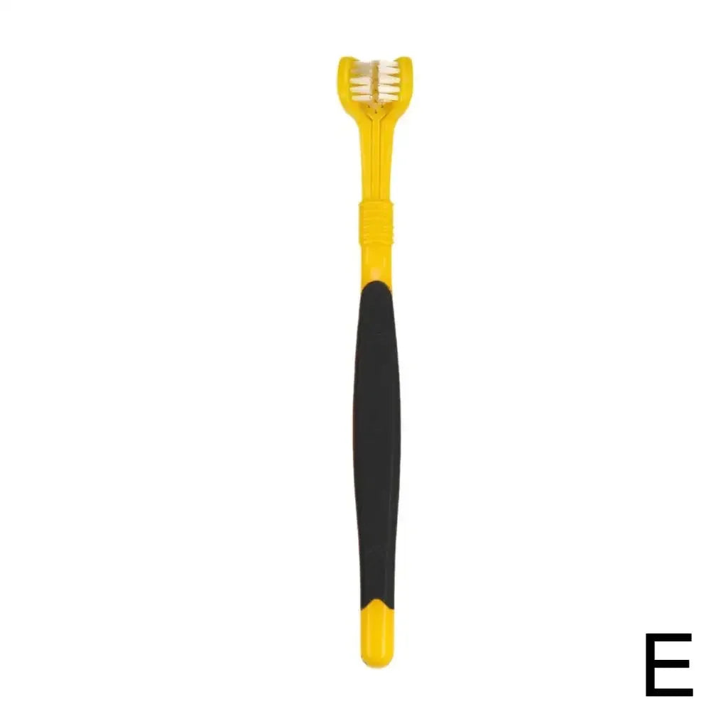 Three Sided Pet Toothbrush Three Head Dental Cleaning Tool For Dogs And Cats Oral Care
