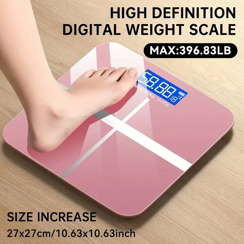 AEDG Body Weight Scale USB Rechargeable With LCD Display