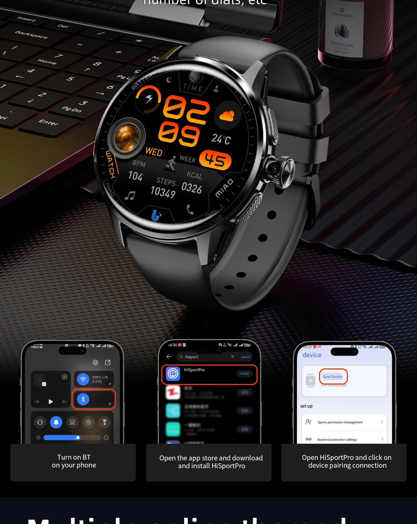 LOKMAT APPLLP 3 Android Smartwatch With 4G And Camera