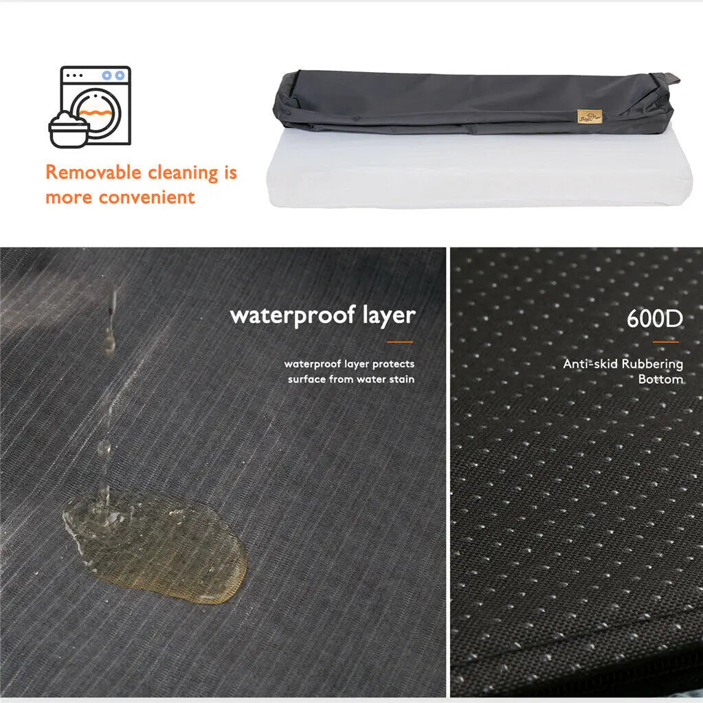 Orthopedic Memory Foam Dog Bed Waterproof Washable Cover