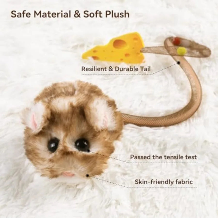 Interactive MigiMouse Cat Toy 360 Degree Rolling Spin Motion Sensor