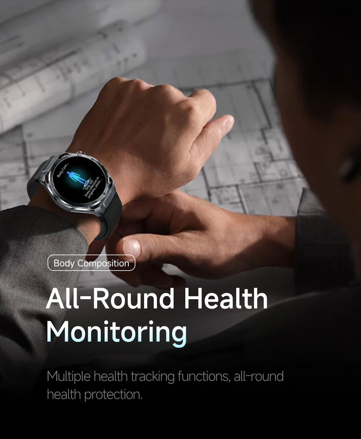 Smart Health Watch With ECG And PPG Body Fat Analysis Uric Acid BP Blood Oxygen Bluetooth Calling