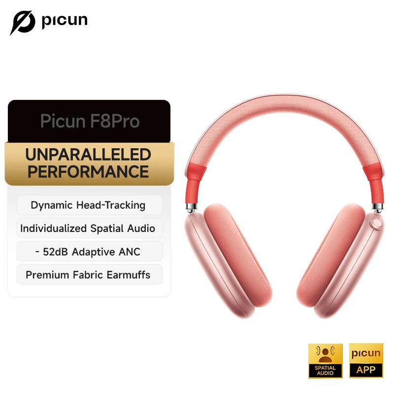 Picun F8 Pro ANC Wireless Headphones With Spatial Audio