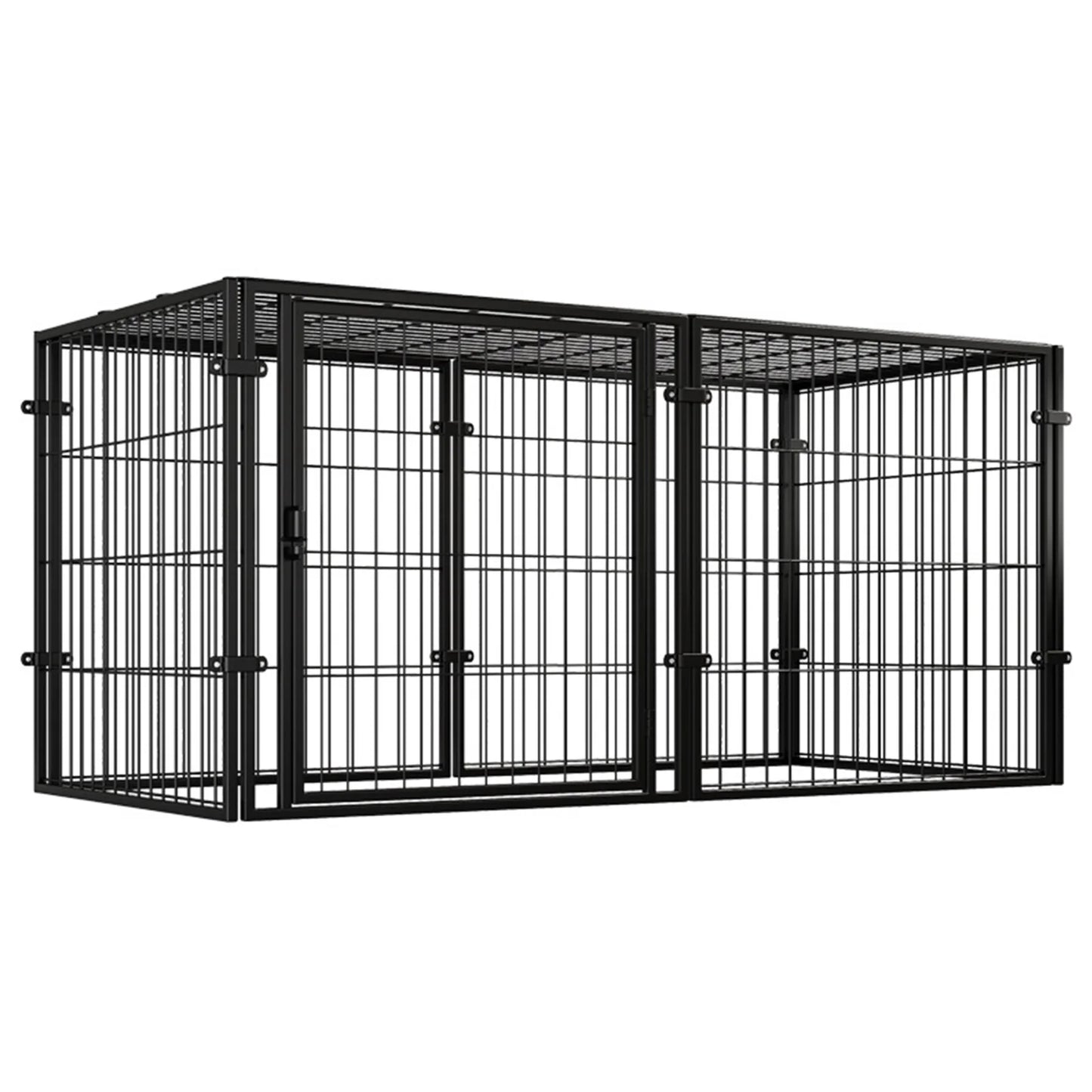 Shunmaii Heavy Duty Wire Dog Crate With Door Kennel Cage