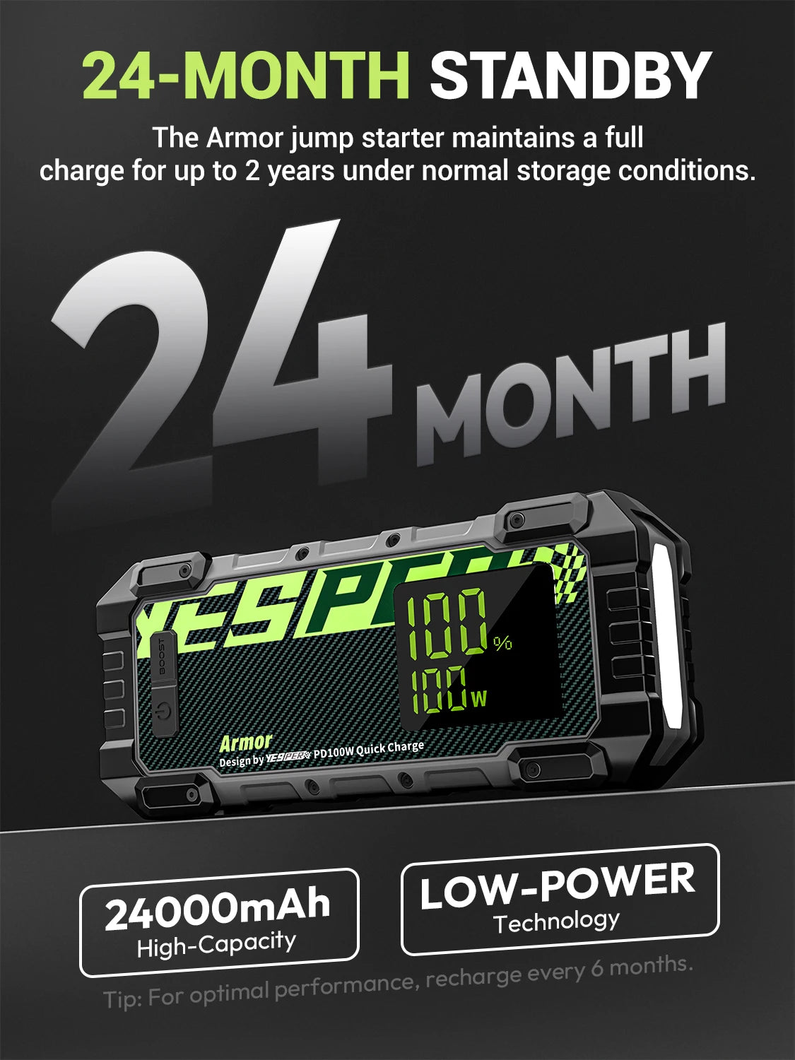 YESPER 4000A Jump Starter 12V Power Bank