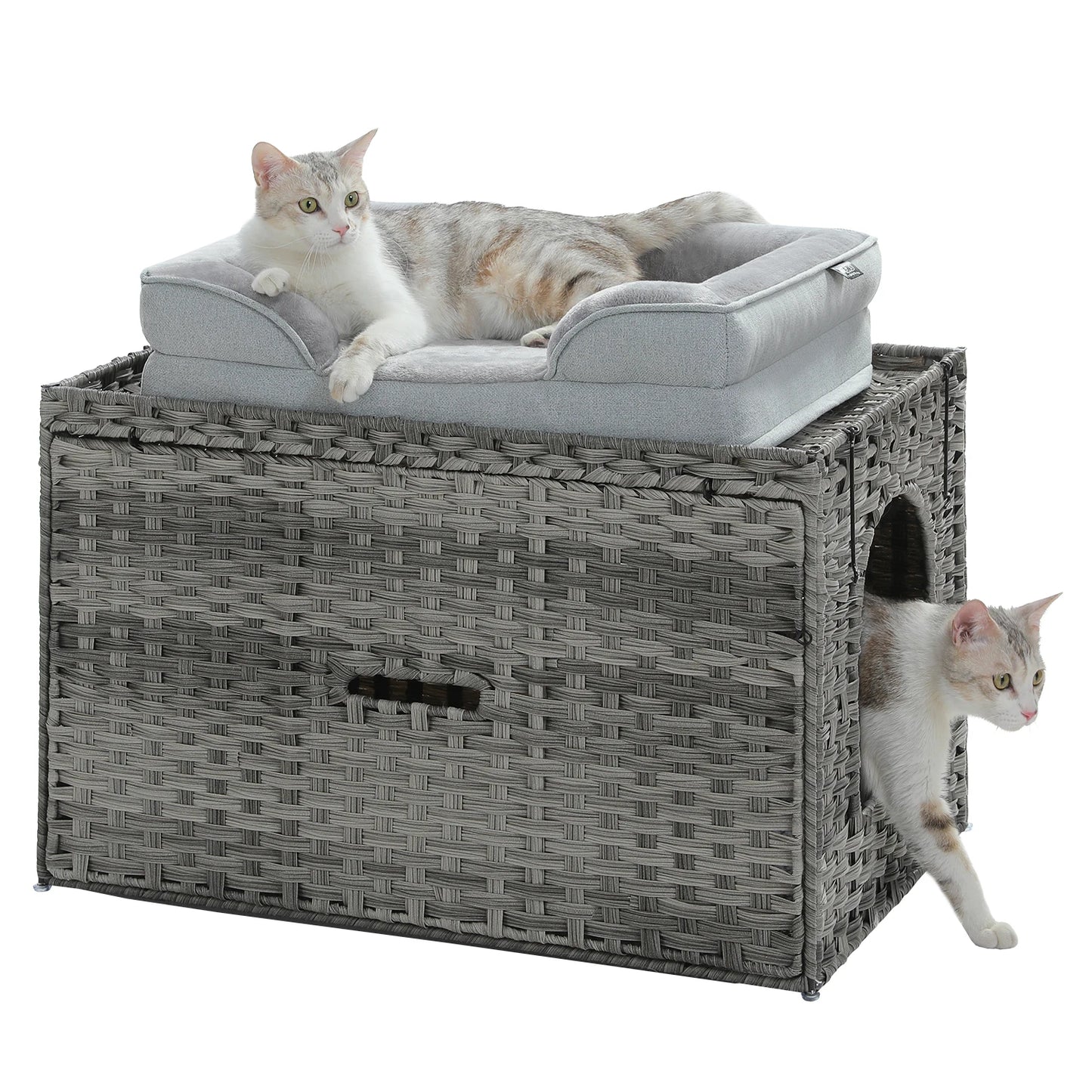 PAWZ Road Rattan Cat Litter Box Enclosure