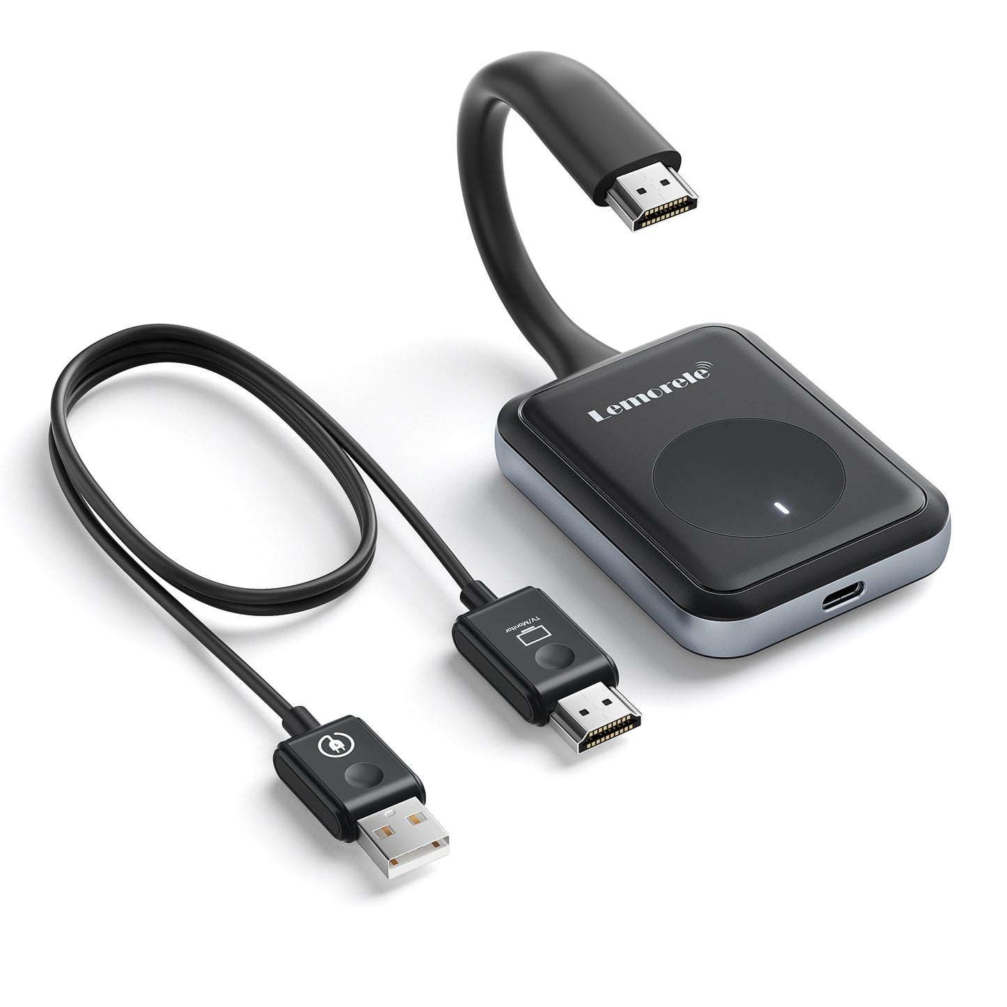 Lemorele Wireless USB C HDMI Video Transmitter and Receiver 1080P