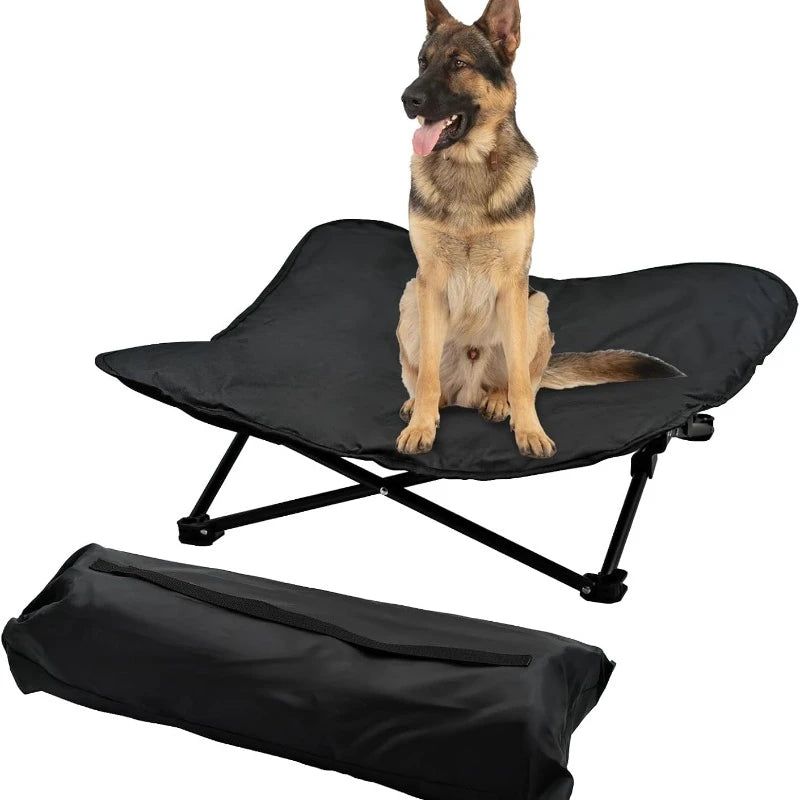 Elevated Portable Dog Bed Raised Pet Cot With Carry Bag