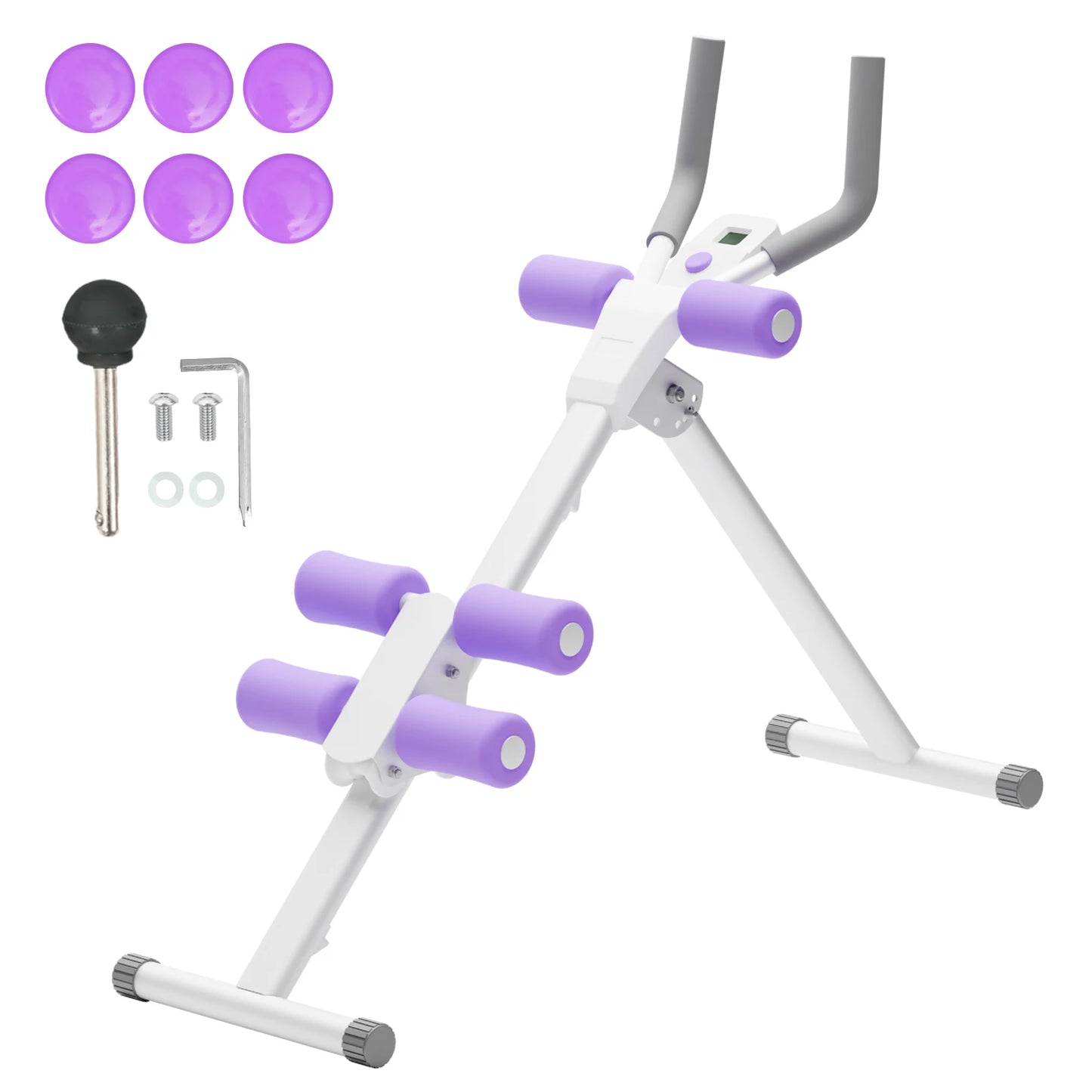 Foldable Ab Machine Trainer For Core Workout And 250 Lbs Capacity