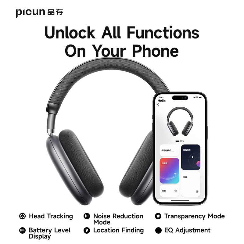 Picun F8 Pro ANC Wireless Headphones With Spatial Audio