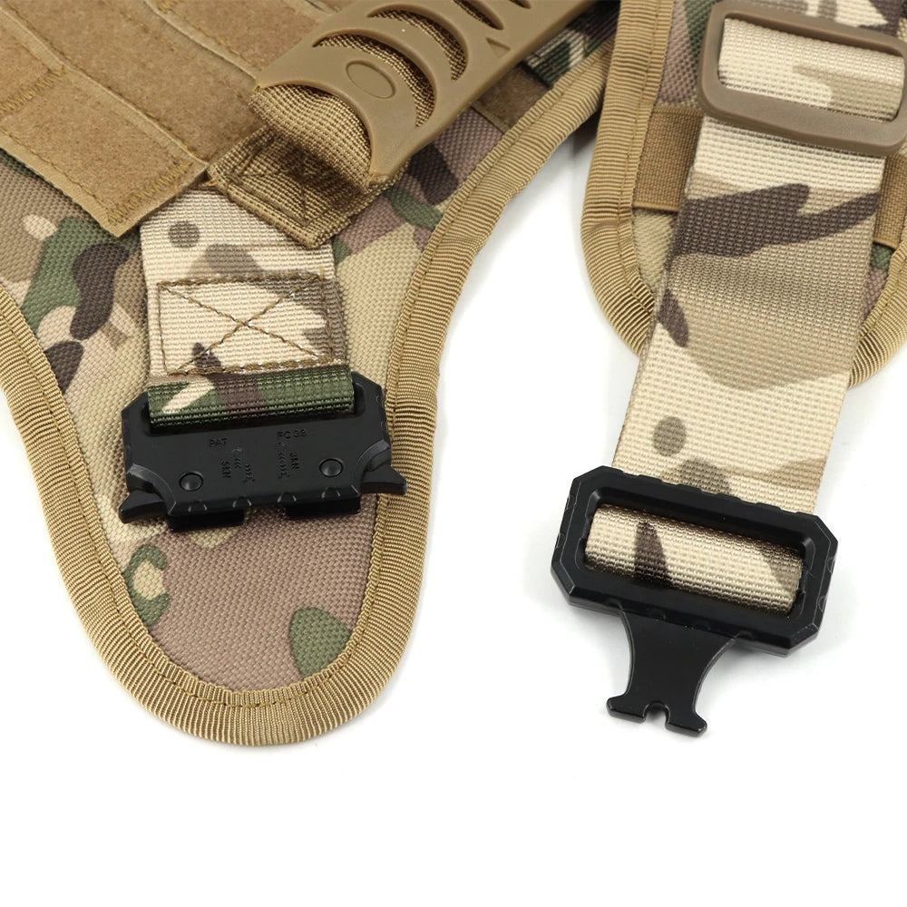 PETRAVEL Tactical Dog Harness Leash Set for Working Dogs