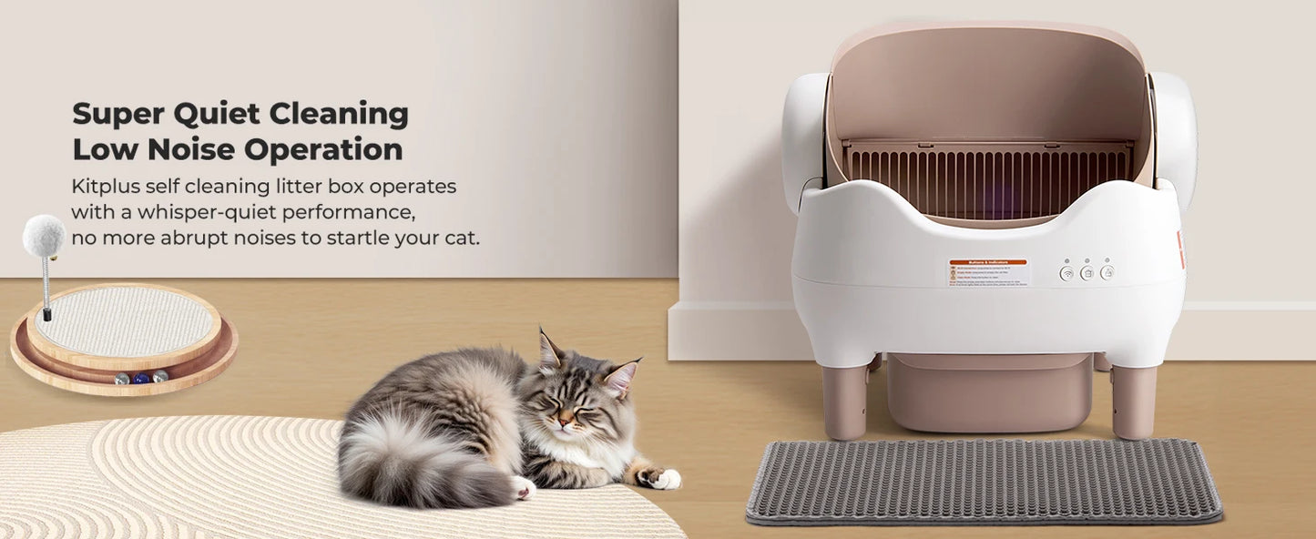 Lunapurr Self Cleaning Automatic Cat Litter Box With App Control And Odor Reduction For Multi Cat Homes