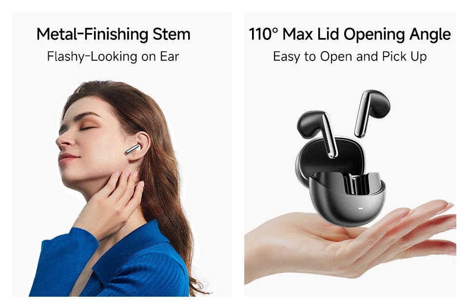 QCY HT10 AilyBuds Pro Wireless Earphones ANC HiRes LDAC Bluetooth Five Three Adaptive Multipoint