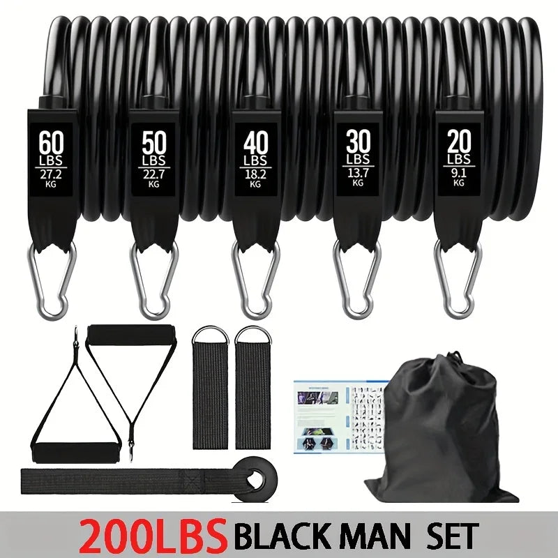 Resistance Bands Set With Door Anchor And Ankle Straps