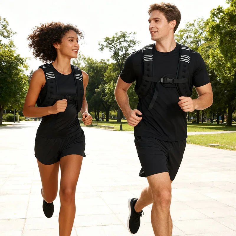 Weight Vest With Reflective Stripe For Workout And Running