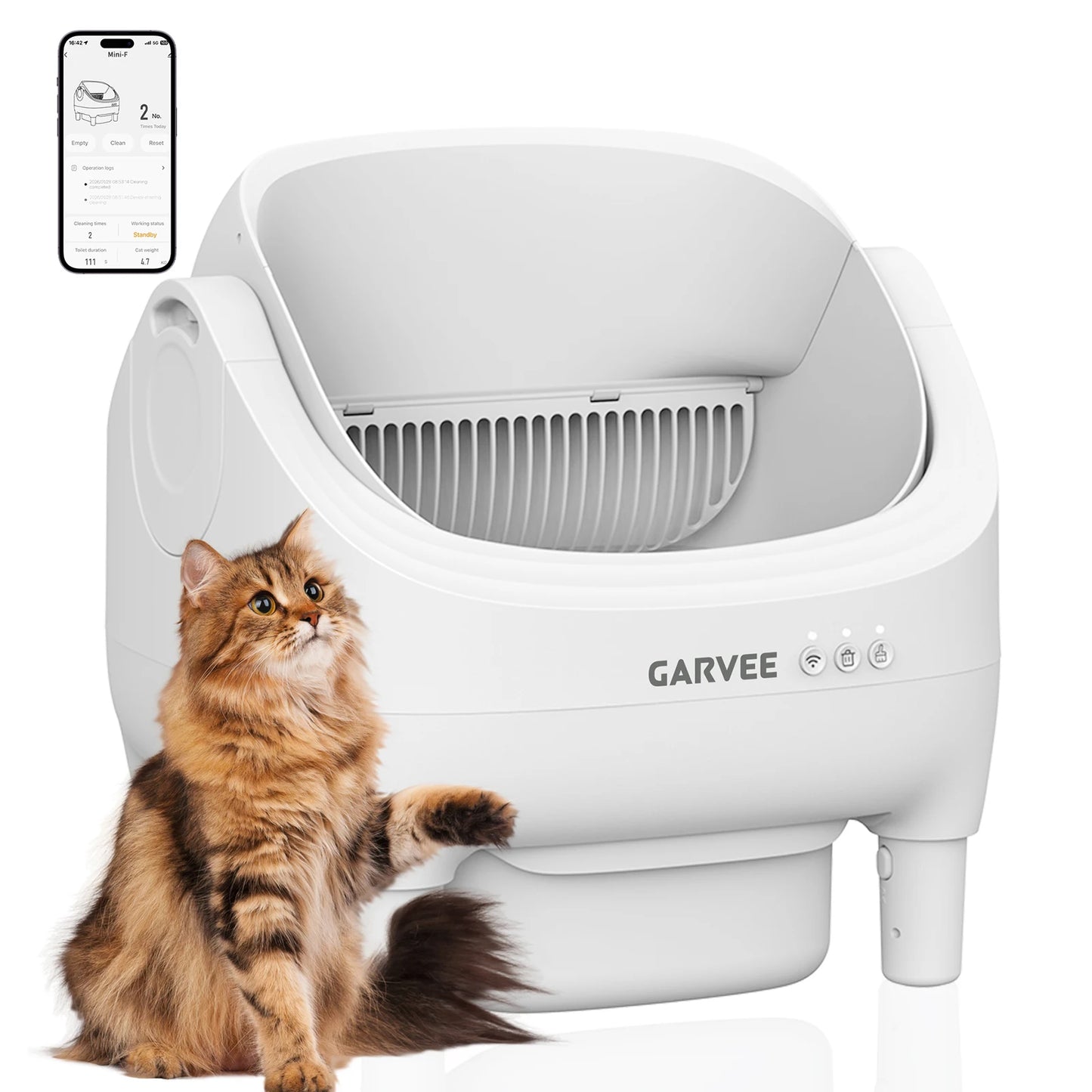 HiMISS Self Cleaning Automatic Cat Litter Box APP Control