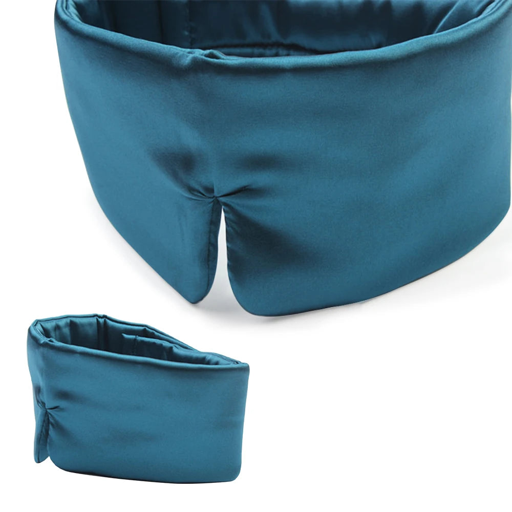 Mulberry Silk Sleep Mask With Adjustable Headband For Light Blocking
