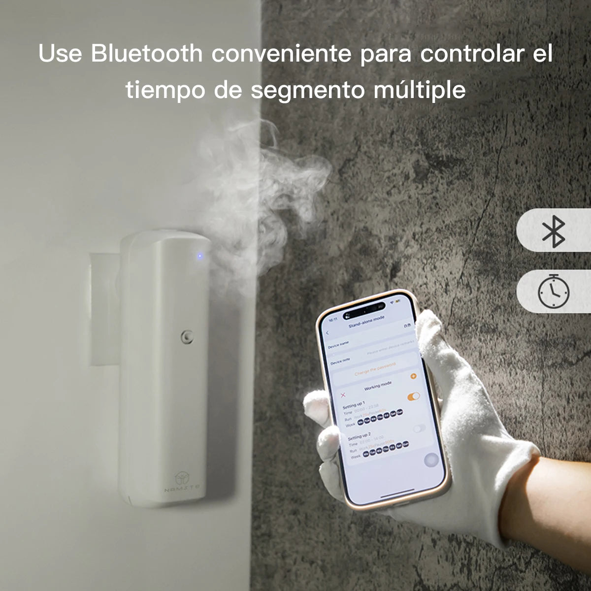 NAMSTE Plug In Wall Fragrance Diffuser Waterless Smart Bluetooth