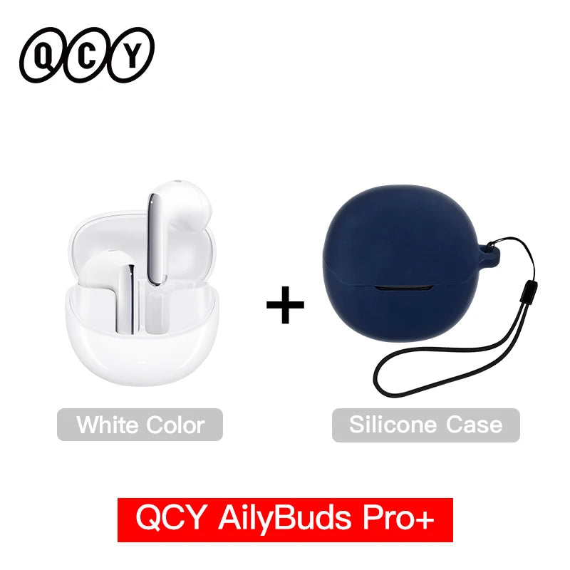 QCY HT10 AilyBuds Pro Wireless Earphones ANC HiRes LDAC Bluetooth Five Three Adaptive Multipoint