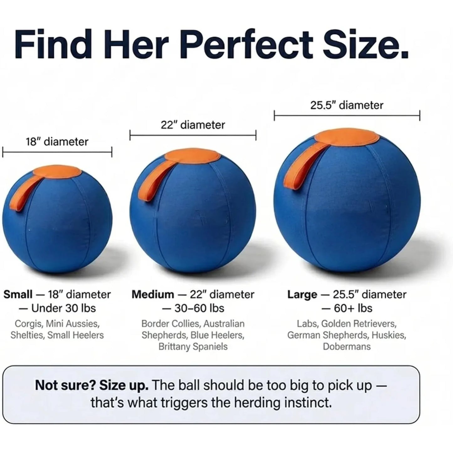 Herding Ball For Dogs Enrichment Ball Tear Resistant