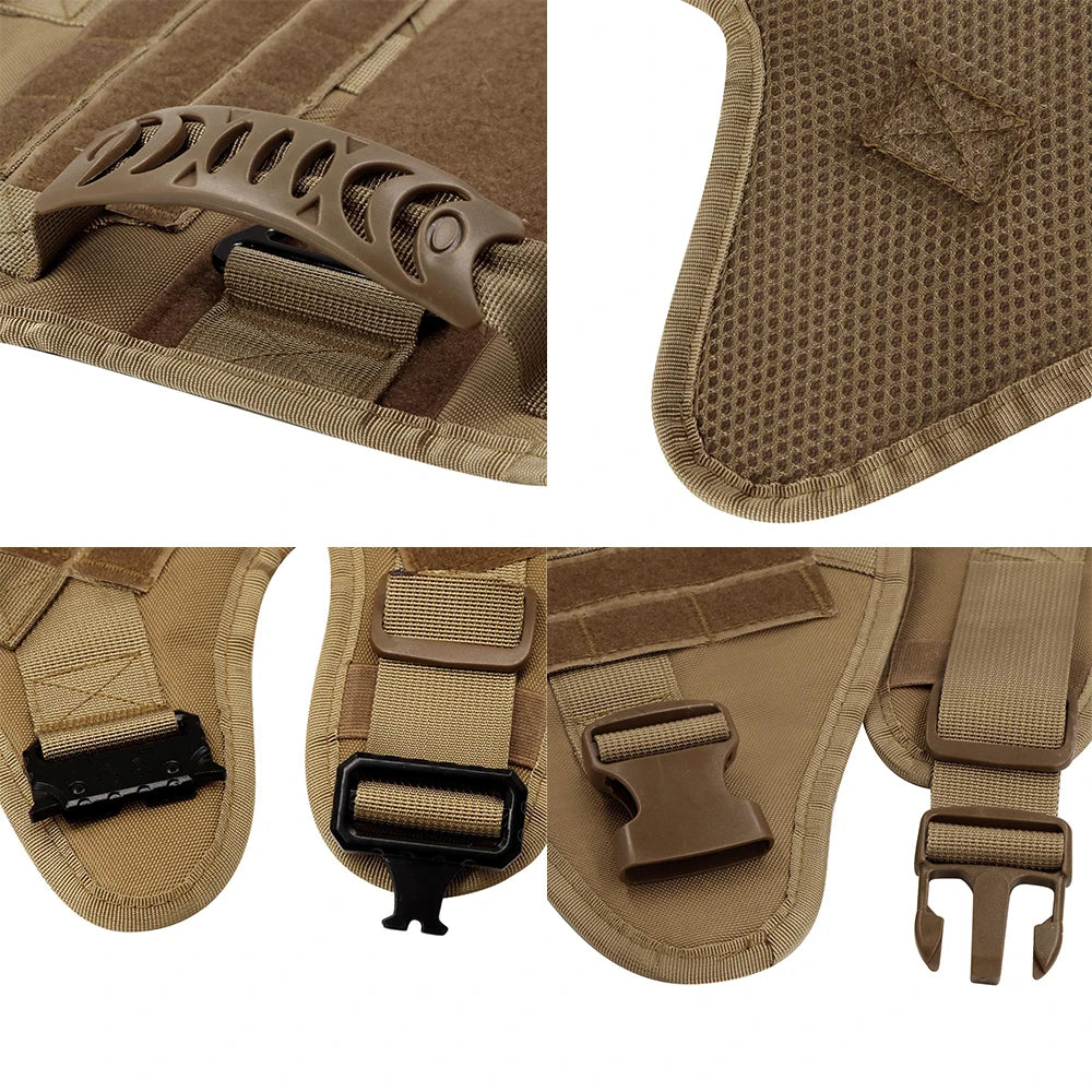 PETRAVEL Tactical Dog Harness Vest for Medium to Large Dogs
