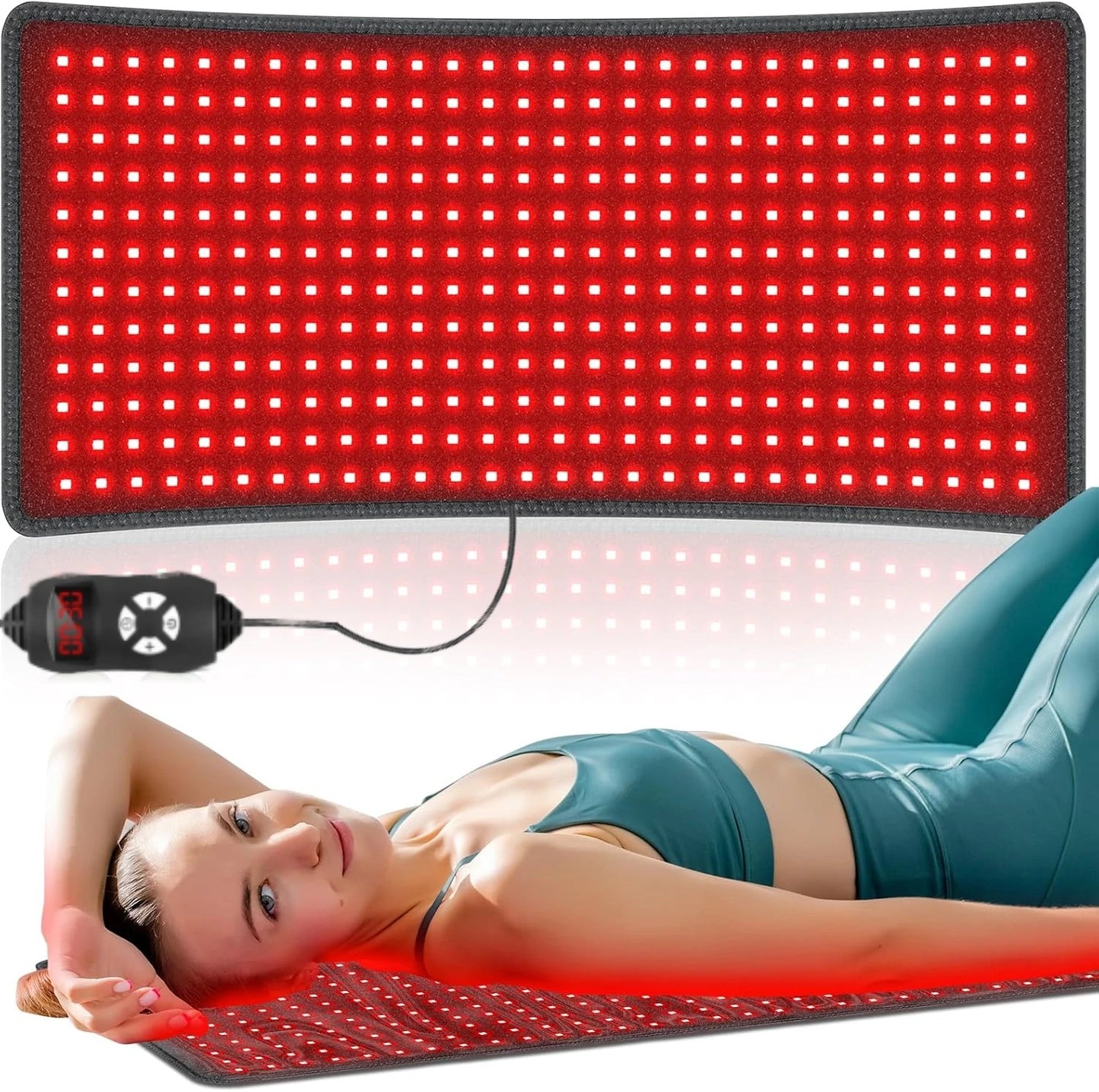 ZONGKUNG Red Light Therapy Pad 660nm 850nm Infrared Wrap Belt
