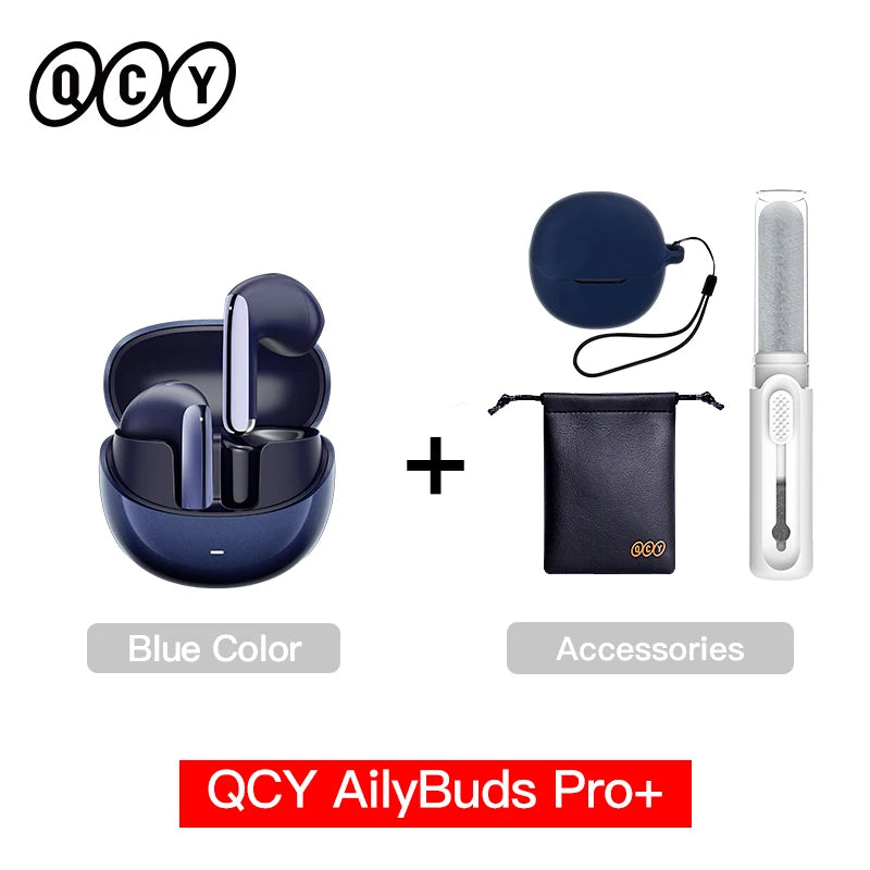 QCY HT10 AilyBuds Pro Wireless Earphones ANC HiRes LDAC Bluetooth Five Three Adaptive Multipoint