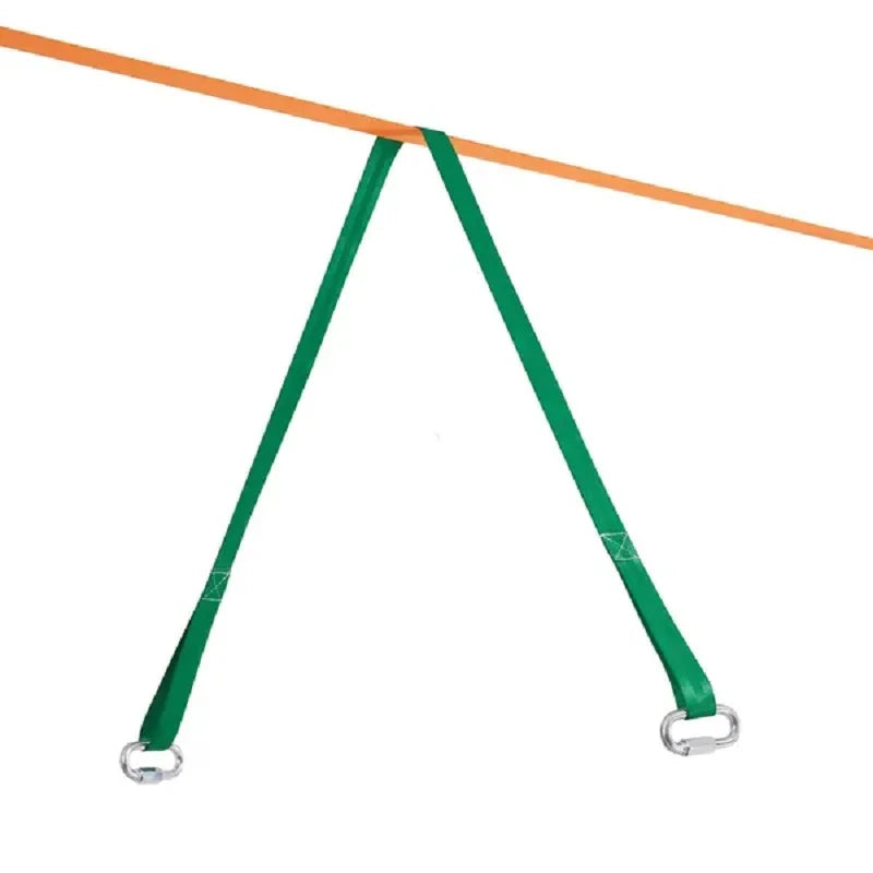 VEVOR Slackline Kit With Training Line For Backyard Fun Durable Dual Ratchet Webbing