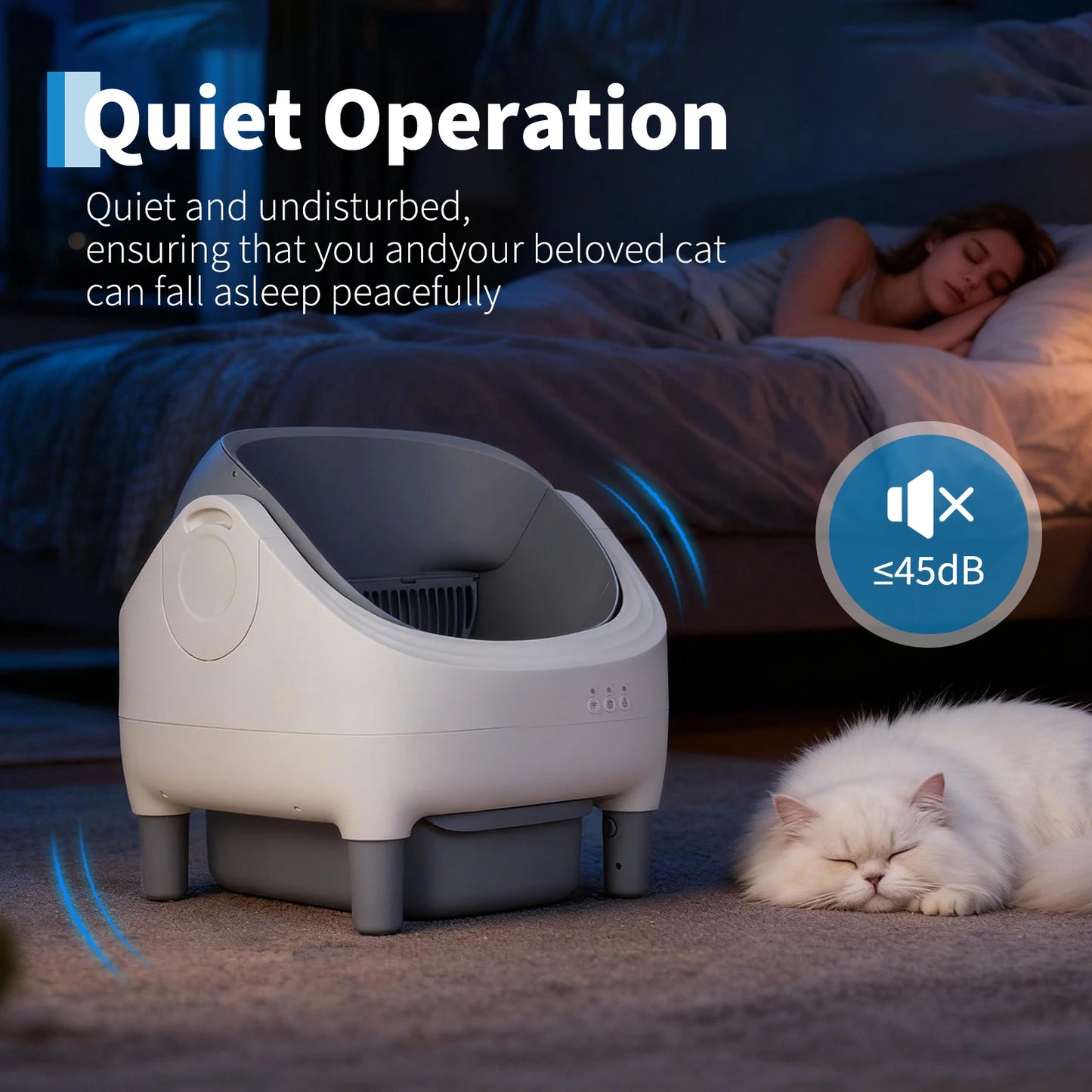 HiMISS Self Cleaning Automatic Cat Litter Box APP Control