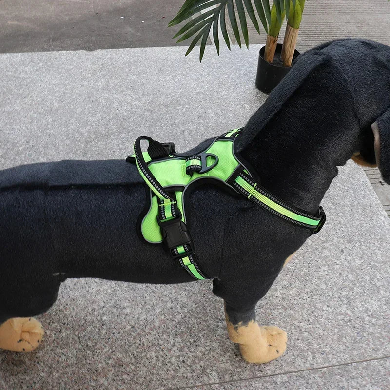 Adjustable Reflective Nylon Dog Harness No Pull Vest