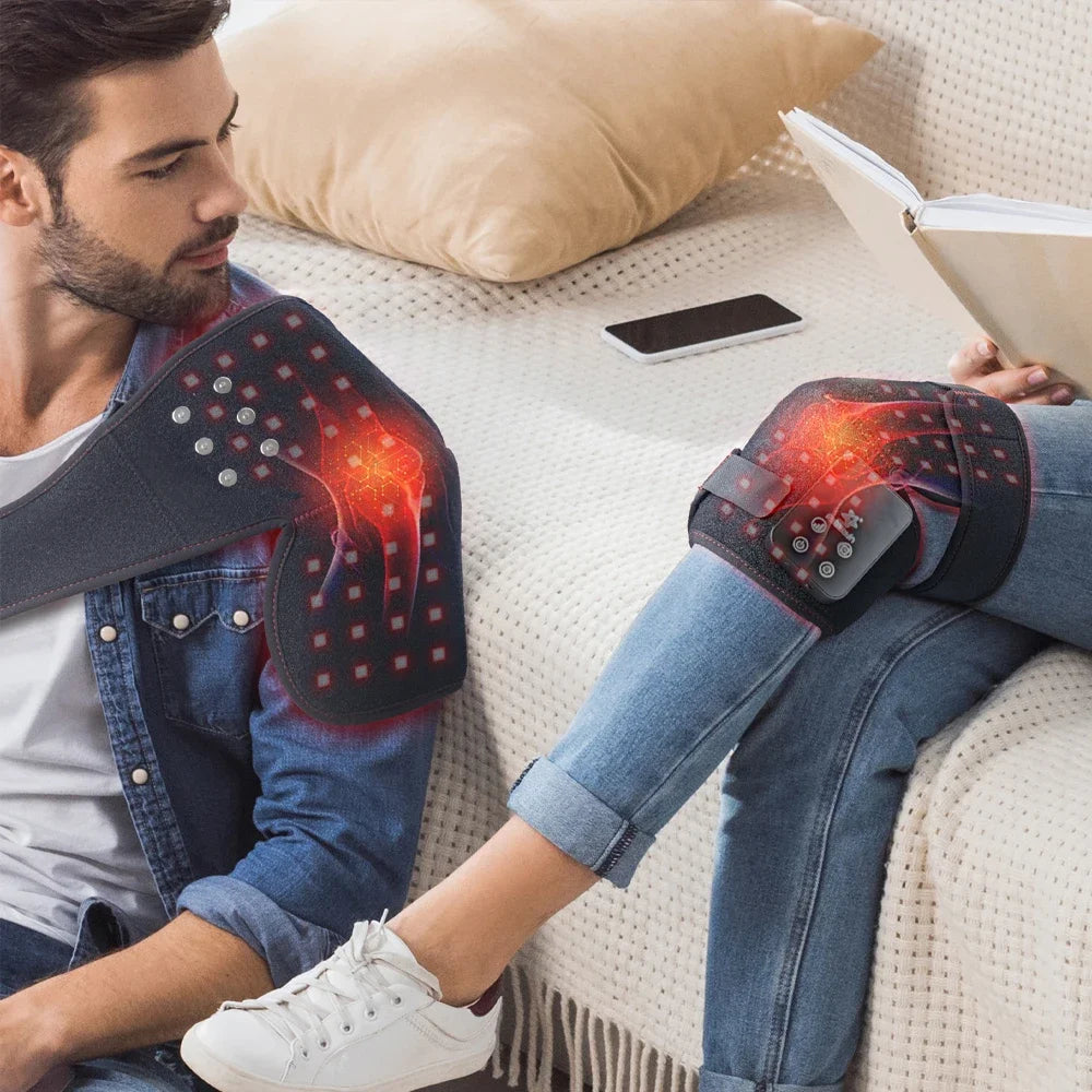 Astarexin Red Light Therapy Electric Heating Knee Massage Pad