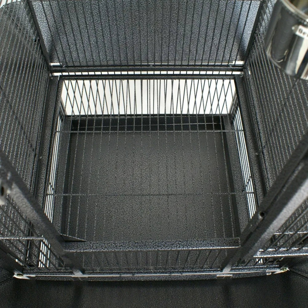 2In1 Bird Cage With Rolling Stand For Parrots And Pets