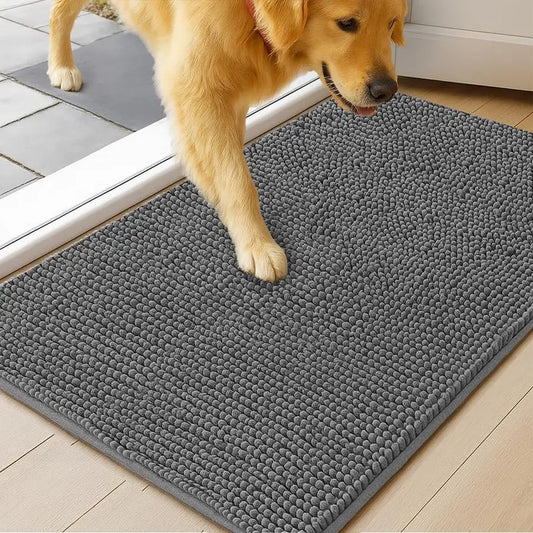 Dog Door Mat Microfiber Absorbent Non Slip Indoor Entryway