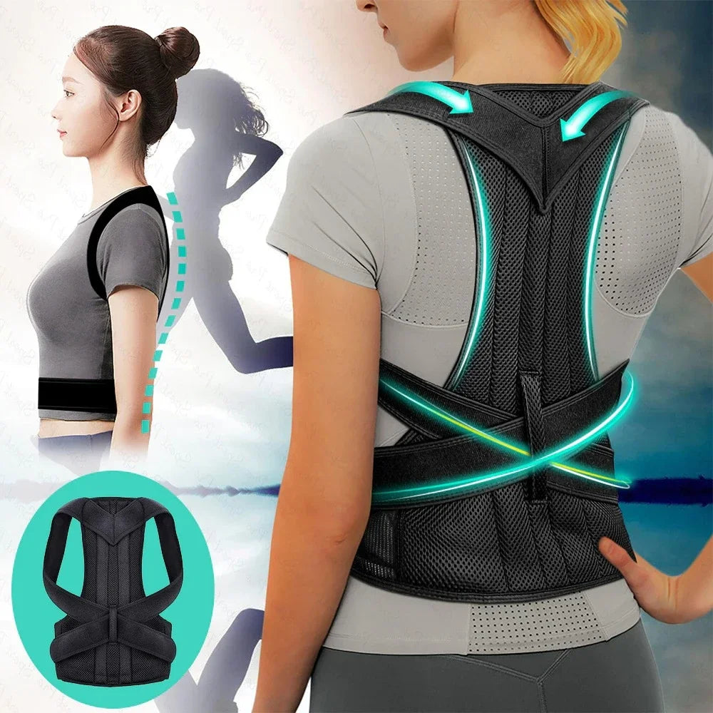 Lumbar Posture Corrector Vest With Adjustable Back Support