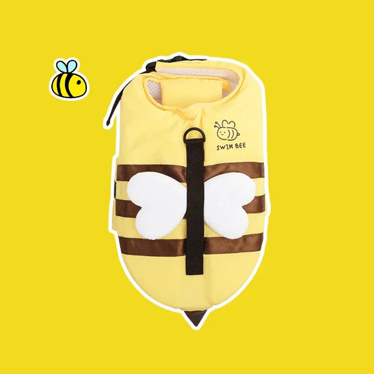 Summer Dog Swimsuit And Life Jacket Waterproof Harness Breathable Pet Safety Gear