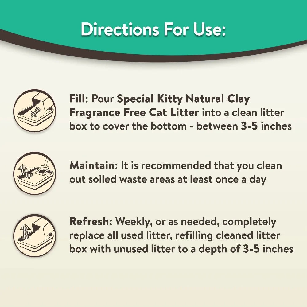 Clumping Clay Cat Litter 4 Pack With Fresh Scent Odor Control Fast Clumping For All Cats