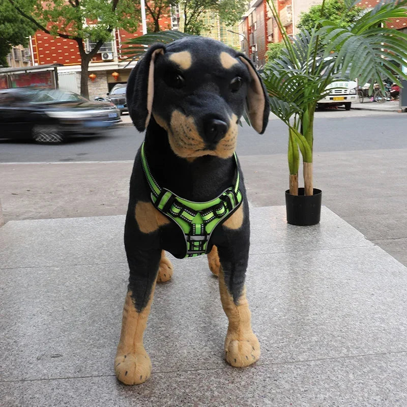 Adjustable Reflective Nylon Dog Harness No Pull Vest