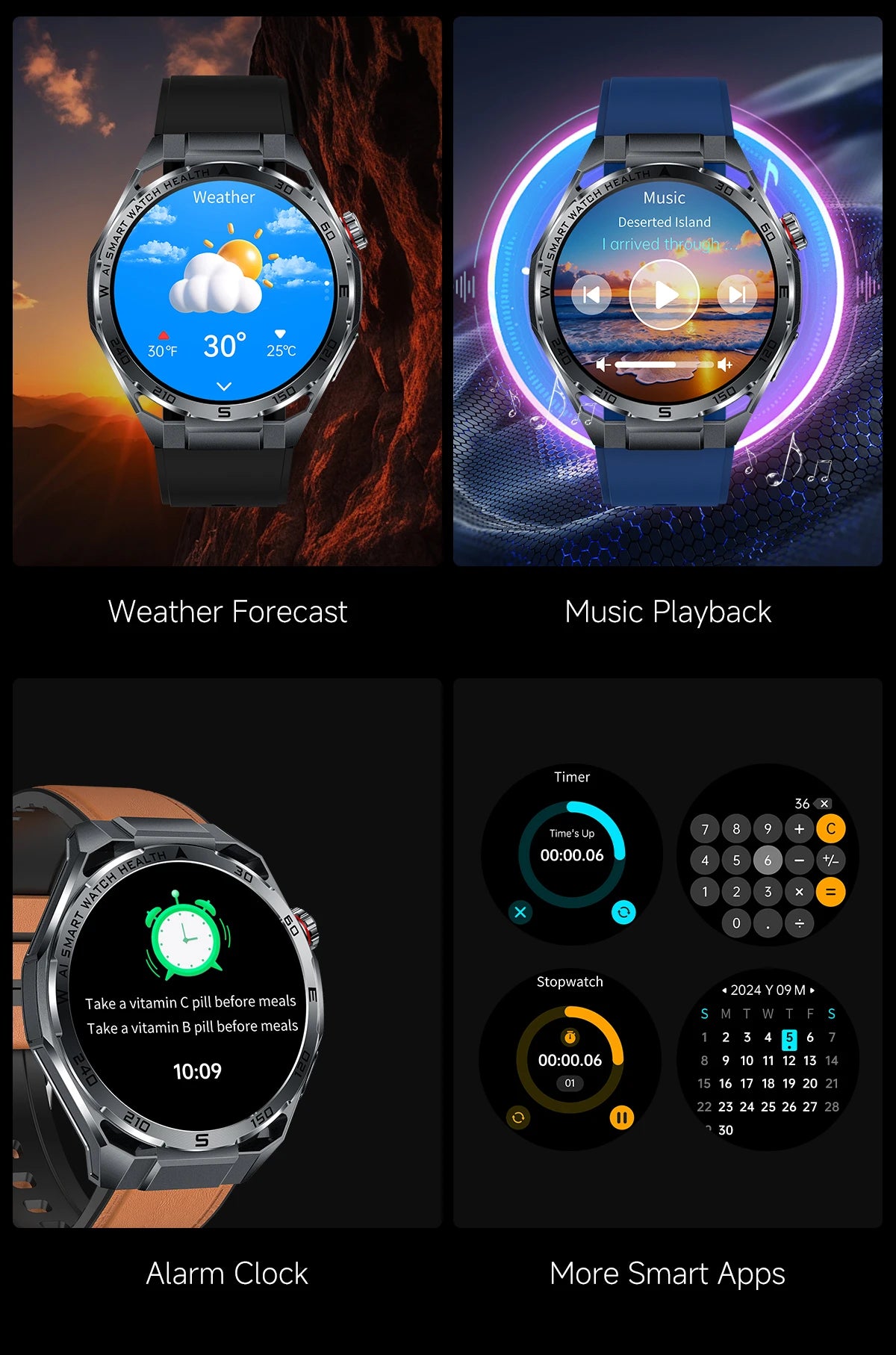 Smart Health Watch With ECG And PPG Body Fat Analysis Uric Acid BP Blood Oxygen Bluetooth Calling