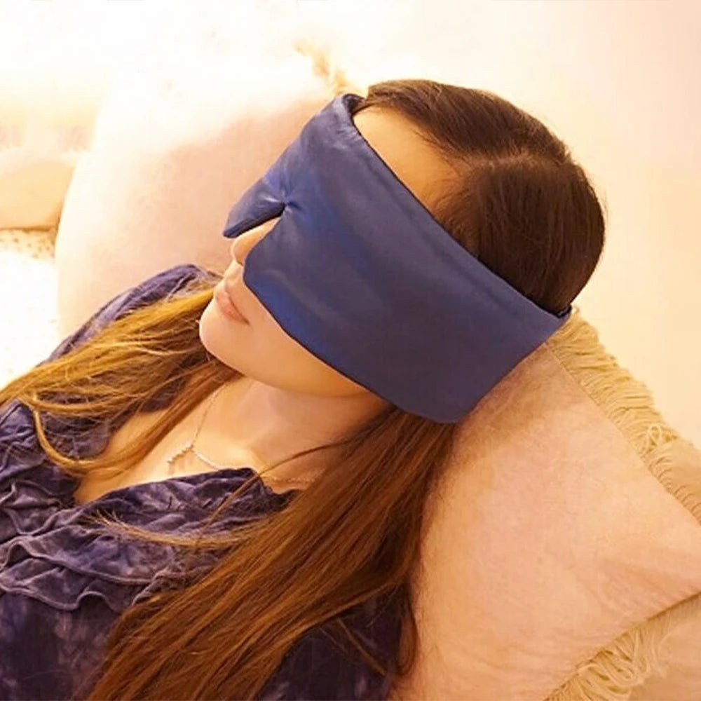 Mulberry Silk Sleep Mask With Adjustable Headband For Light Blocking