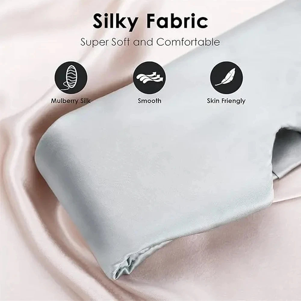 Mulberry Silk Sleep Mask With Adjustable Headband For Light Blocking