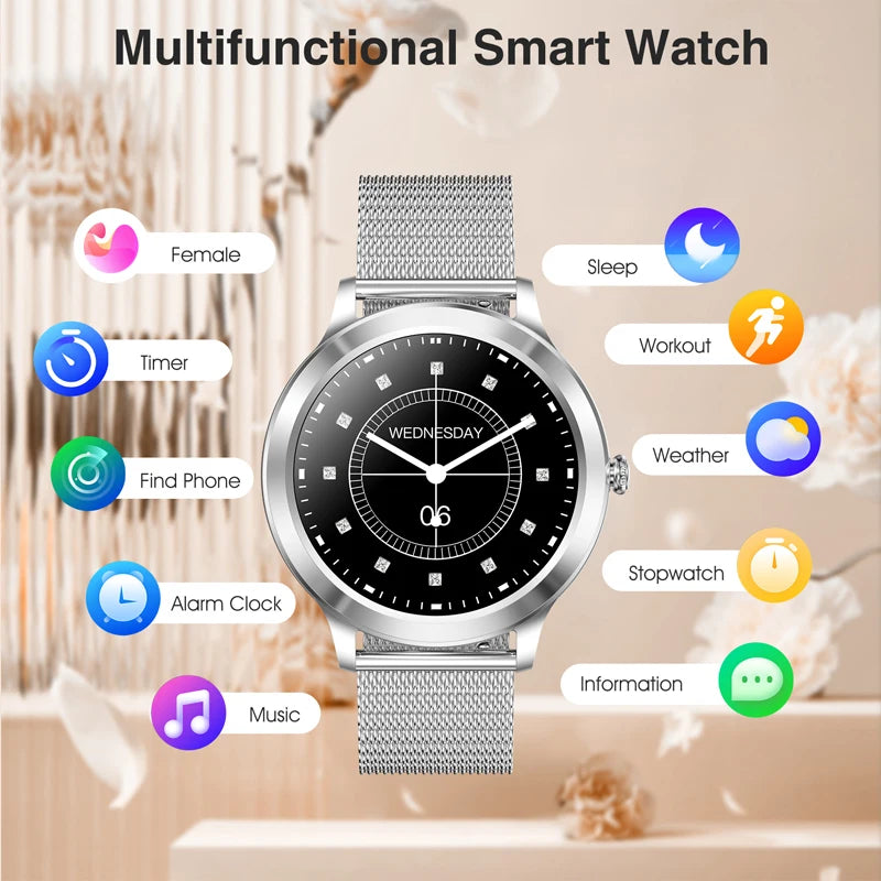 Smart Watch For Women Fitness Tracker With Wireless Calls