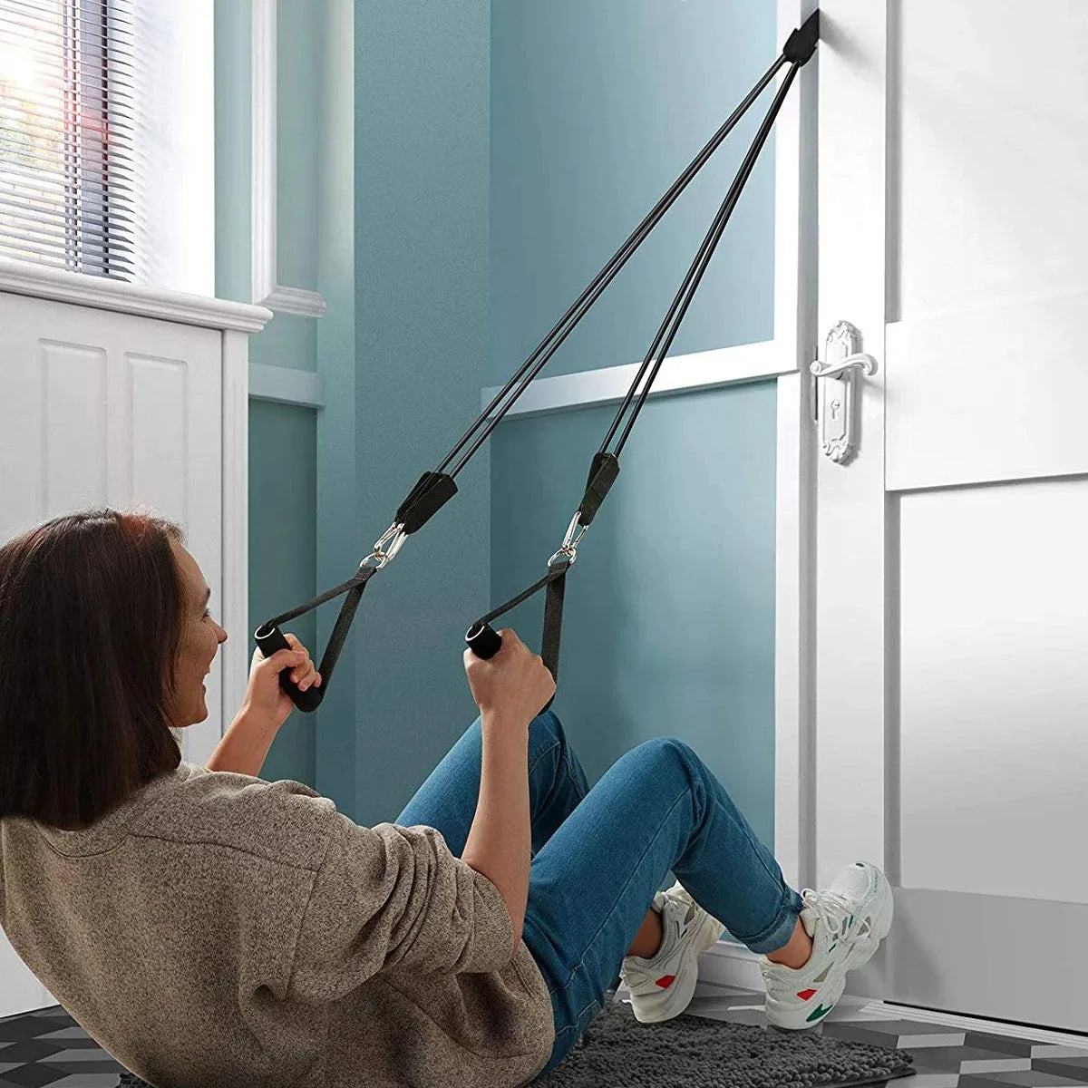 Resistance Bands Set With Door Anchor And Ankle Straps