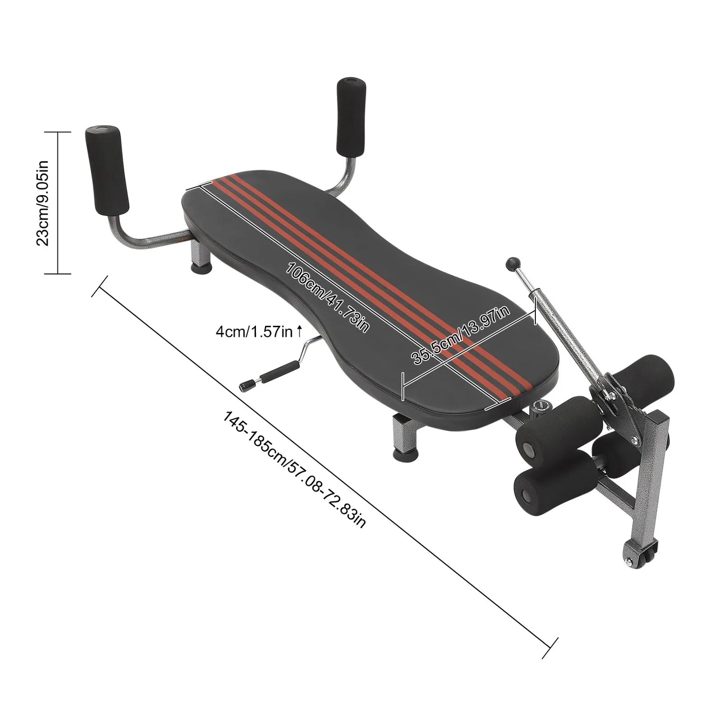 Back Stretch Decompression Bench Inversion Table For Home Gym