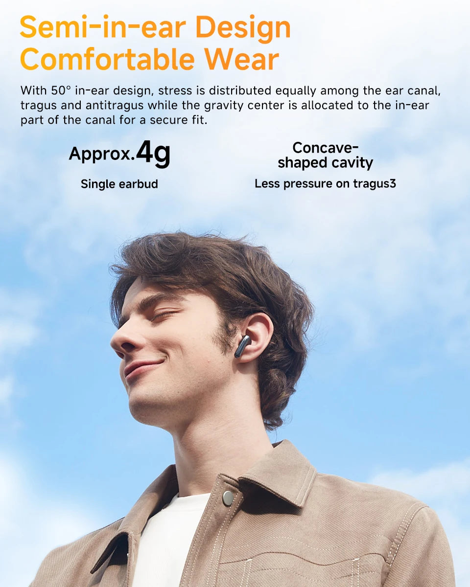 QCY HT10 AilyBuds Pro Wireless Earphones ANC HiRes LDAC Bluetooth Five Three Adaptive Multipoint