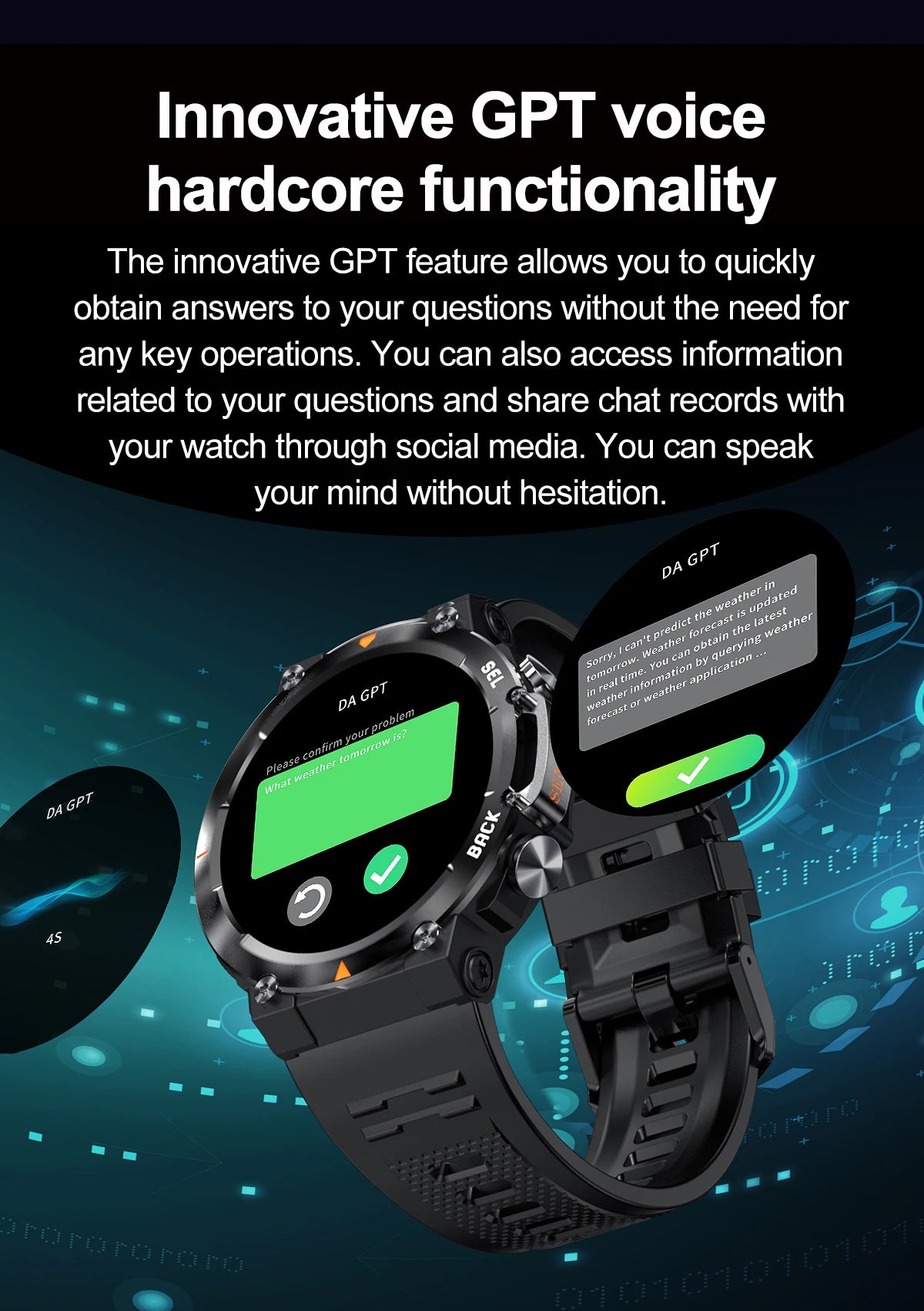 SENBONO MAX18 Smartwatch With AMOLED Display And Bluetooth