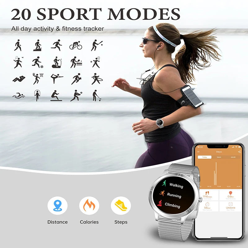 Smart Watch For Women Fitness Tracker With Wireless Calls