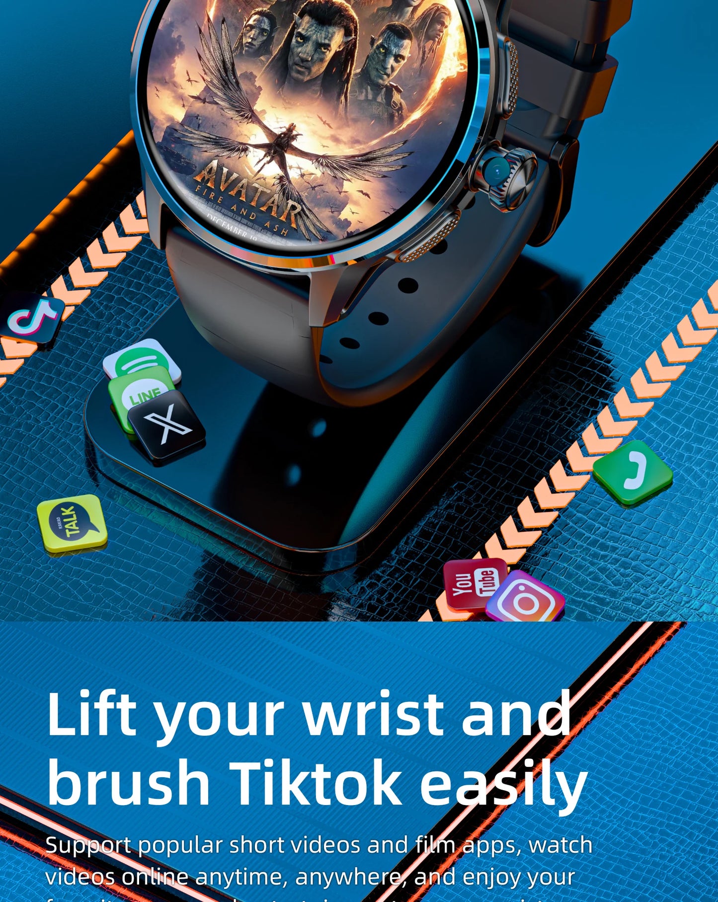 LOKMAT APPLLP 3 Android Smartwatch With 4G And Camera