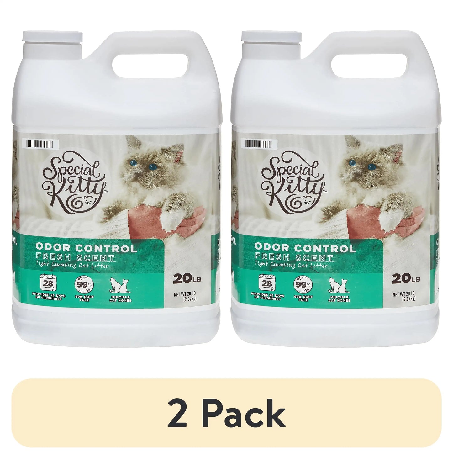 Clumping Clay Cat Litter 4 Pack With Fresh Scent Odor Control Fast Clumping For All Cats