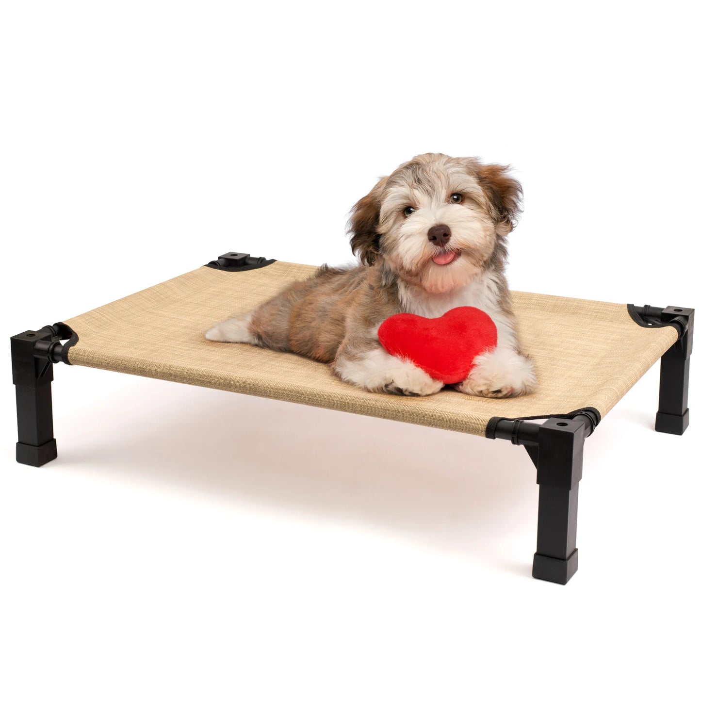 Elevated Dog Bed With Breathable Mesh Frame Portable Cot