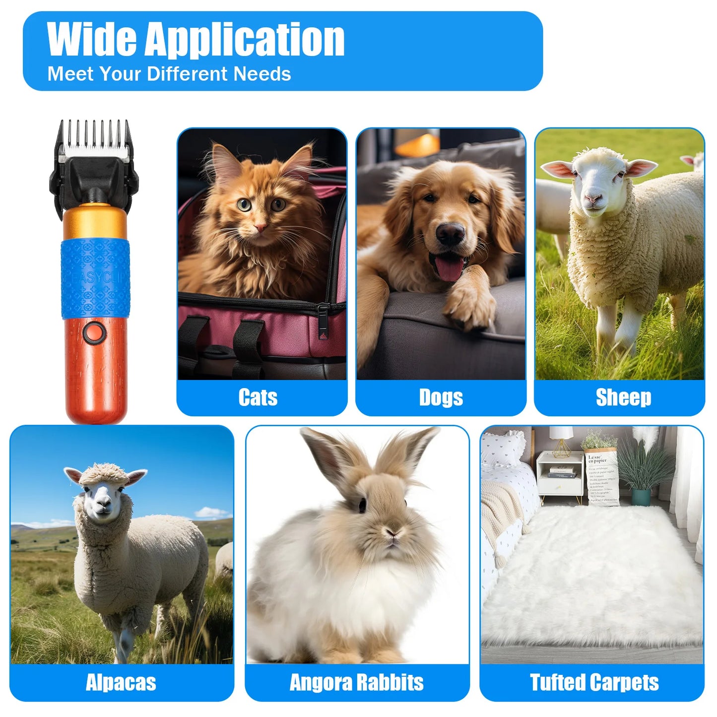 Electric Animal Fur Shears For Pets And Farm Use